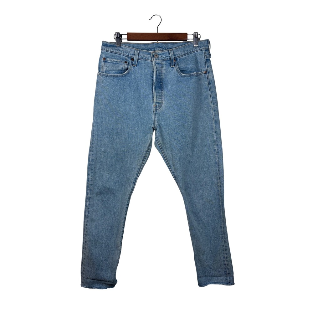 Levi's 501 S Skinny Jeans Women W31 L28 Blue Light‎ Wash Button Fly 29502-0148